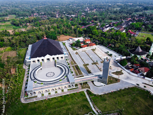 The largest grand mosque in Central Java in Magelang, built in Mungkid, a priority tourist area of ​​Borobudur Temple, Indonesia photo