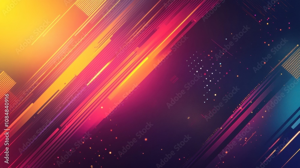 Obraz premium Abstract digital technology background with vibrant colors
