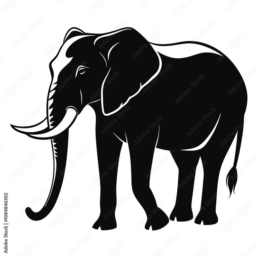 Obraz premium elephant isolated on white
