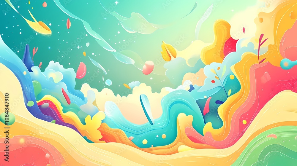 A vibrant abstract composition with flowing colors and organic shapes, evoking creativity. A vibrant abstract composition with flowing colors and organic shapes, evoking creativity.