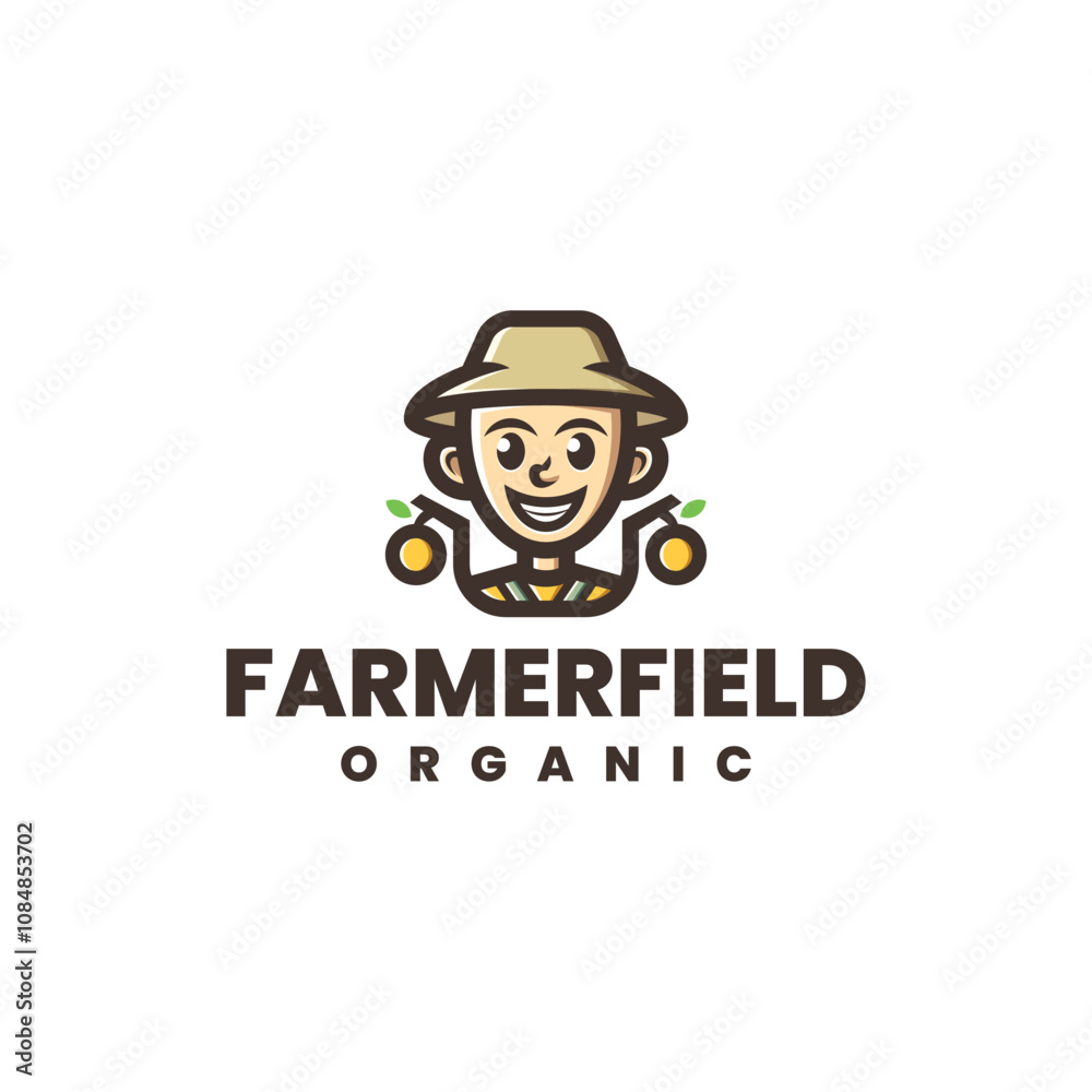 farmer mascot logo vector farmer mascot logo vector