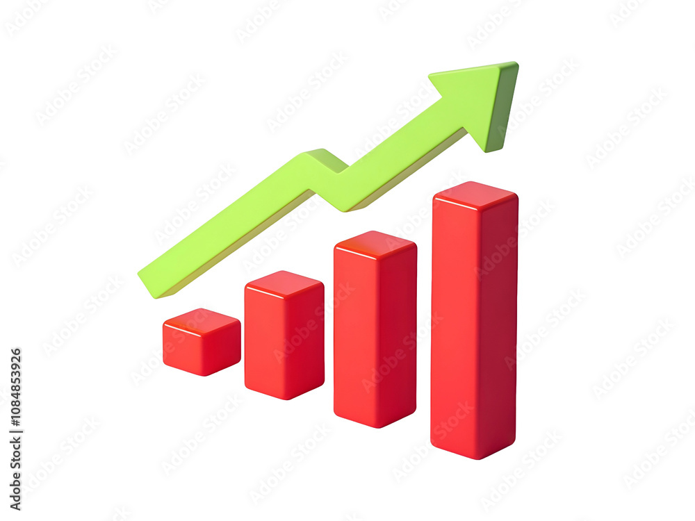 business graph with arrow business graph with arrow