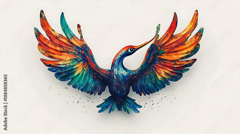 Fototapeta premium Colorful Abstract Portrait