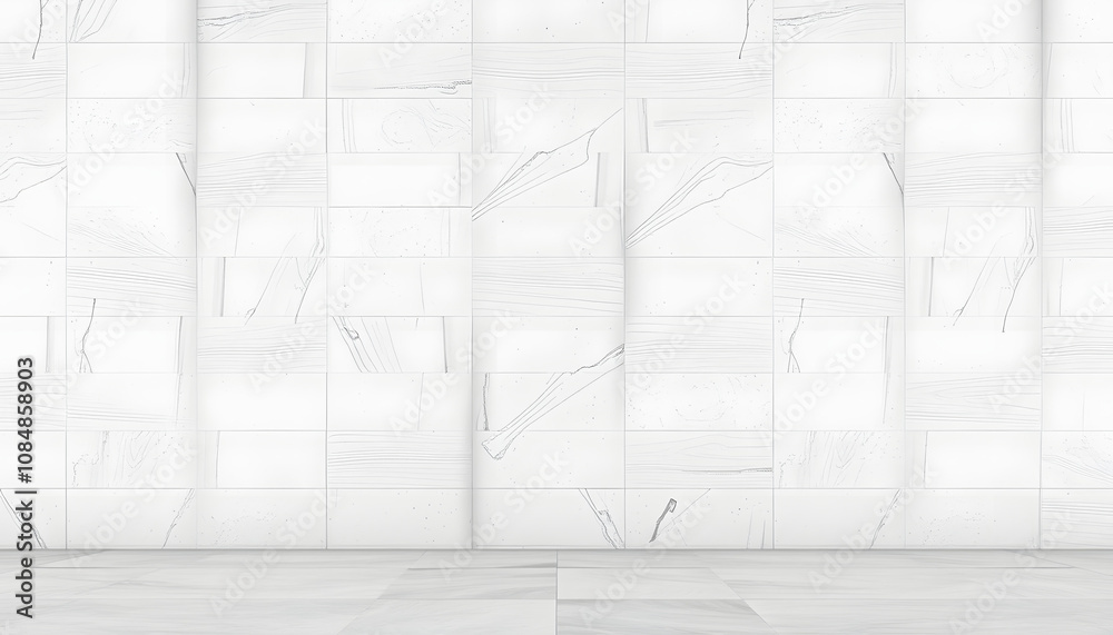 Panorama of White modern cement wall with lines pattern and background seamless, dreamy atmosphere Panorama of White modern cement wall with lines pattern and background seamless, dreamy atmosphere