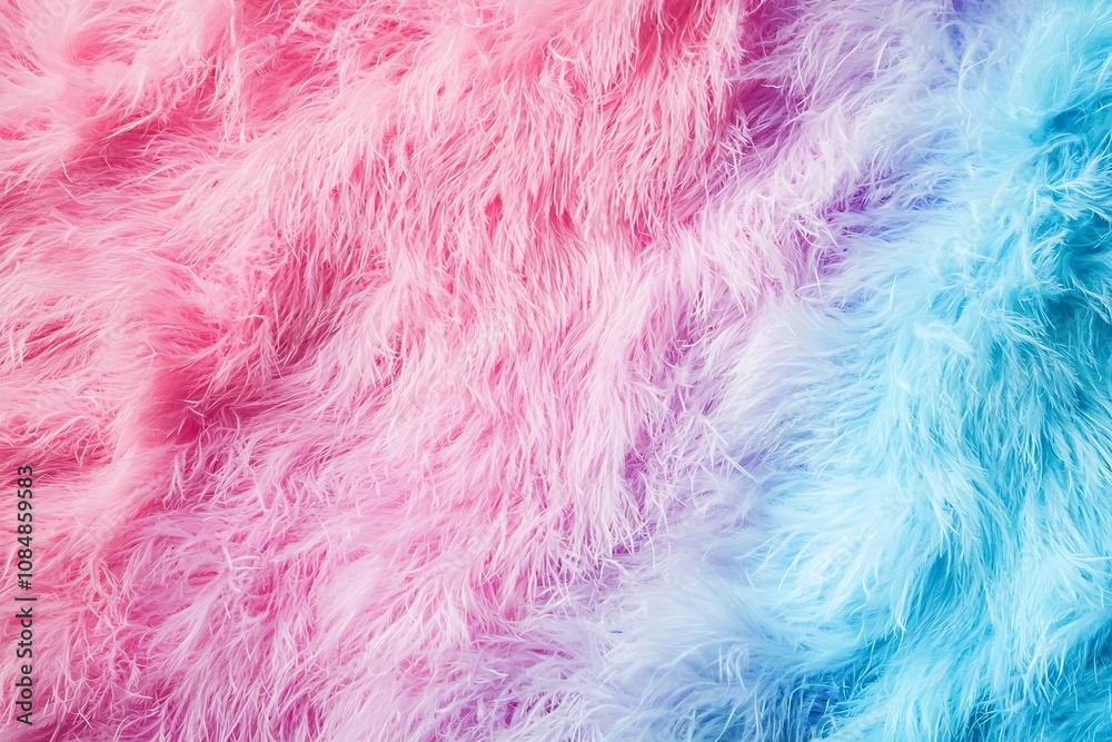 Fototapeta premium Soft focus on fashion color trends for Spring and Summer featuring fluffy feathers in an abstract texture background.