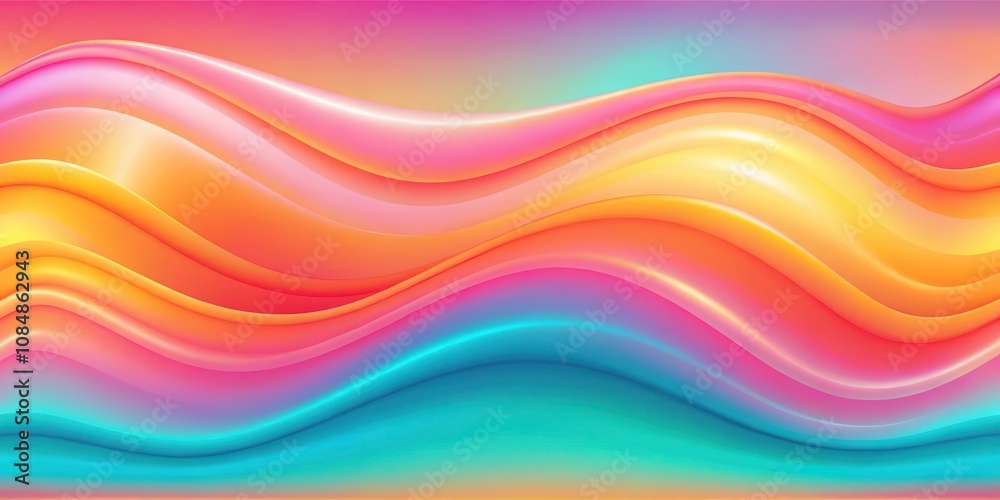 Abstract Vibrant Flowing Waves of Color in a Seamless Pattern Abstract Vibrant Flowing Waves of Color in a Seamless Pattern