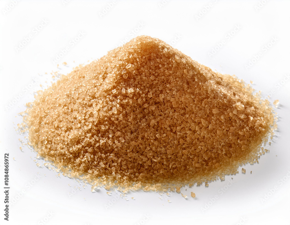 brown sugar isolated on white background brown sugar isolated on white background