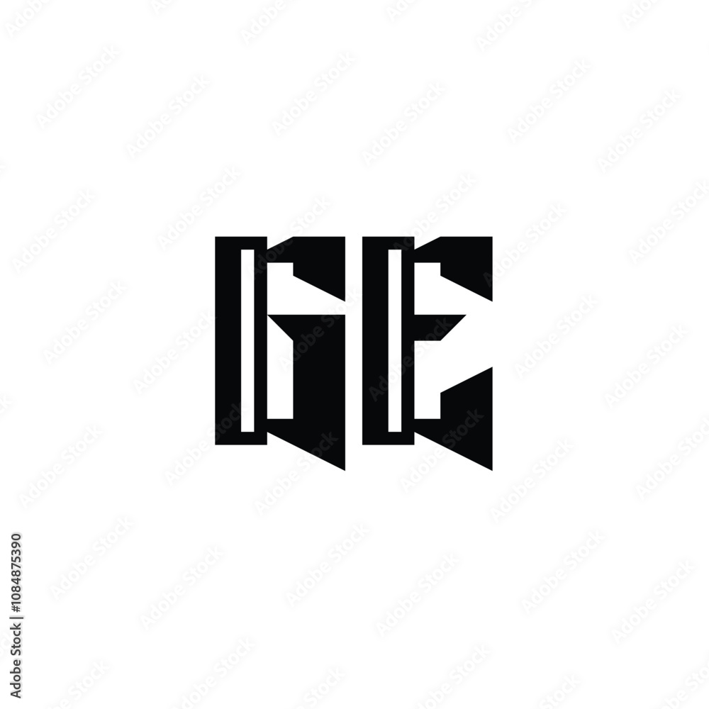 GE monogram logo design letter text name symbol monochrome logotype alphabet character simple logo GE monogram logo design letter text name symbol monochrome logotype alphabet character simple logo