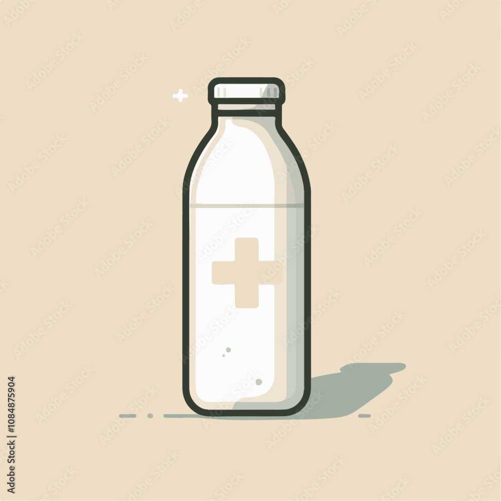 illustration of a bottle of water