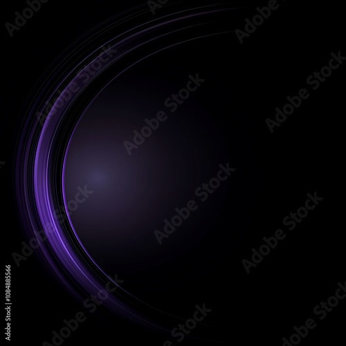 Abstract purple light streaks on black background, creating a dynamic and elegant design.