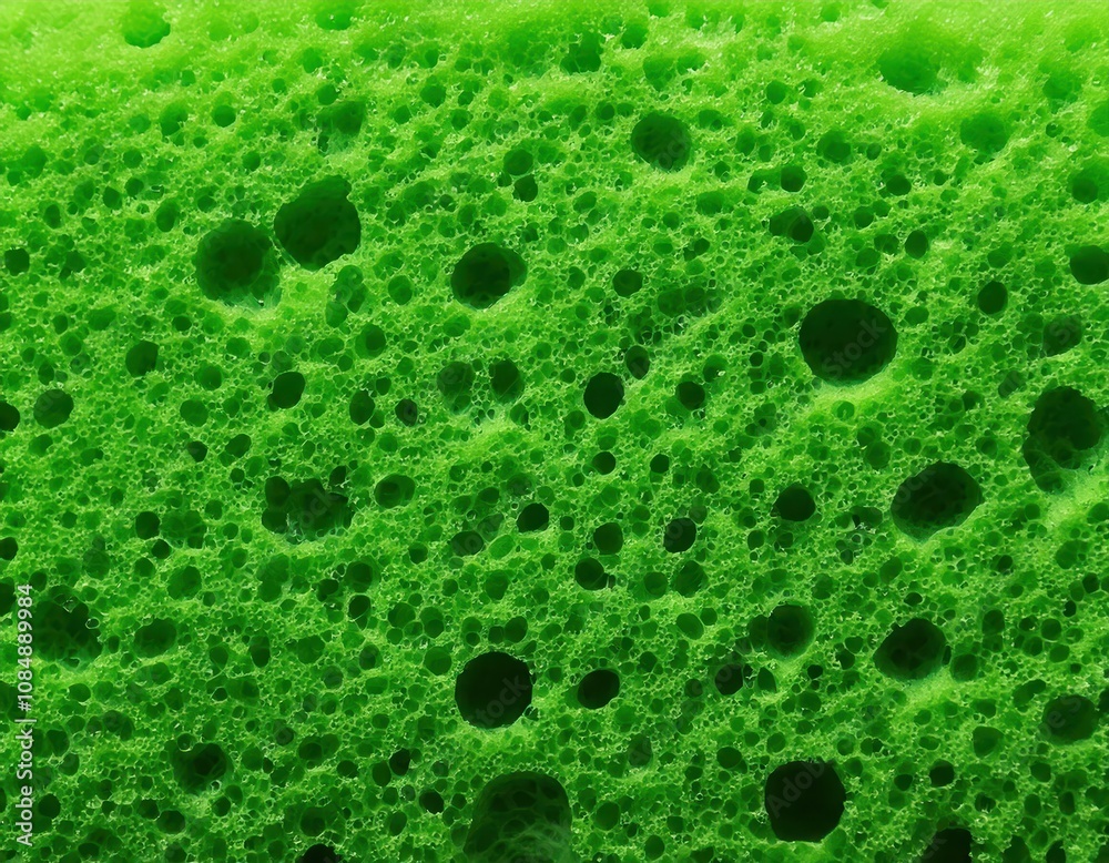 green kitchen sponge scrubbing pad porous texture macro close-up background green kitchen sponge scrubbing pad porous texture macro close-up background