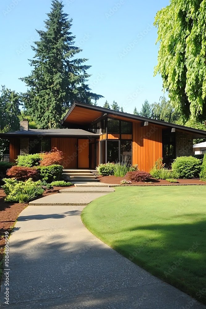 Stylishly designed home with modern curb appeal. Stylishly designed home with modern curb appeal.