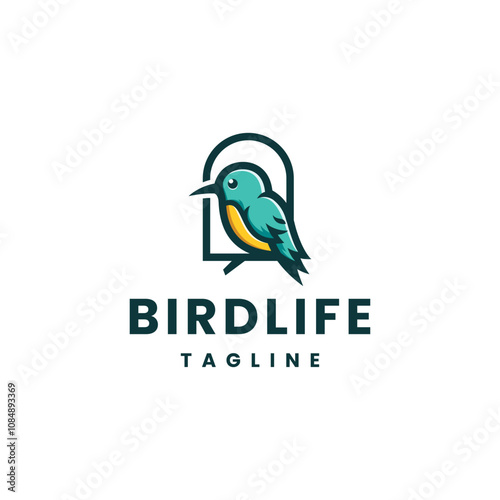 bird life logo vector