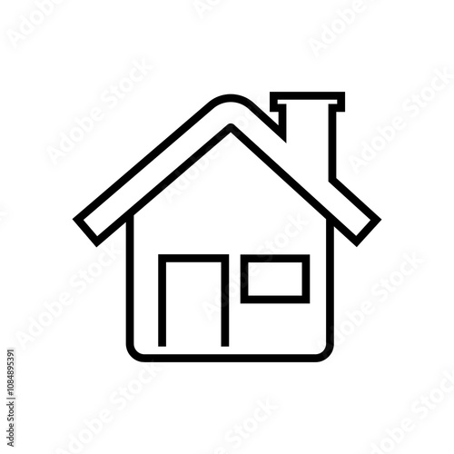 Home fill line icon