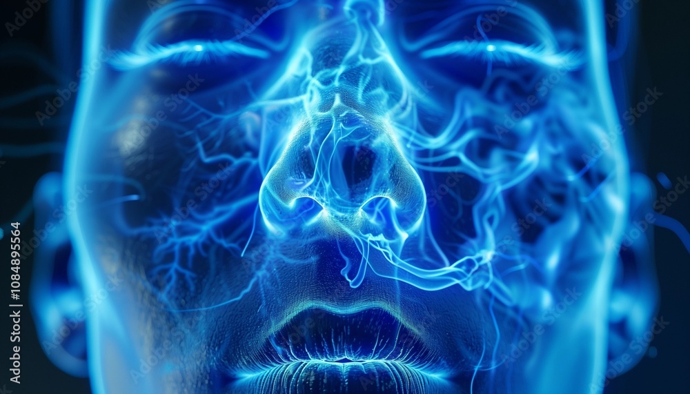 Nerves in the nose, x-rays of the facial nerves, nerves, face, nose, x-rays, health Nerves in the nose, x-rays of the facial nerves, nerves, face, nose, x-rays, health