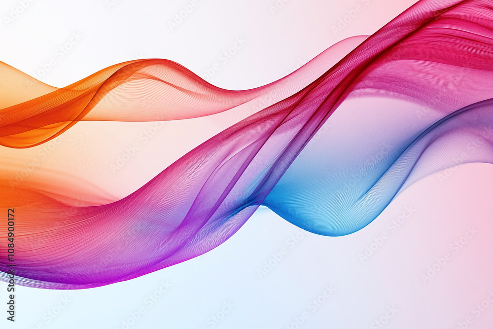 Colorful Light Trails with Glowing Neon Waves and Vibrant Energy Flow Colorful Light Trails with Glowing Neon Waves and Vibrant Energy Flow