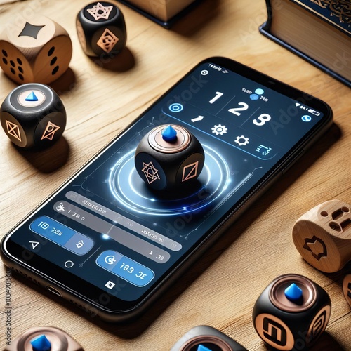 Bluetooth Dreidel A dreidel that connects to a smartphone app tr photo