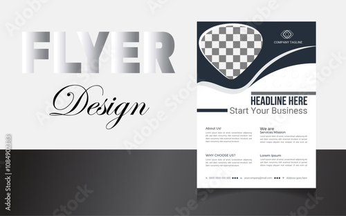 Template design for business flyers. business, marketing, proposal, advertising, promotion, publication, and cover page. new poster for digital marketing