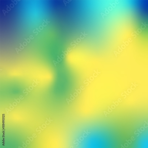 Hologram Gradient. Mesh gradient backgrounds in green, yellow. blue colors. Templates for banners, branding design, social media, cover. Shiny Futuristic Brochure. Metallic Paper. Hologram Gradient

