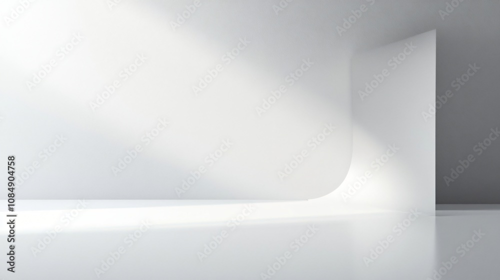 Minimalist White Room Studio Background Minimalist White Room Studio Background