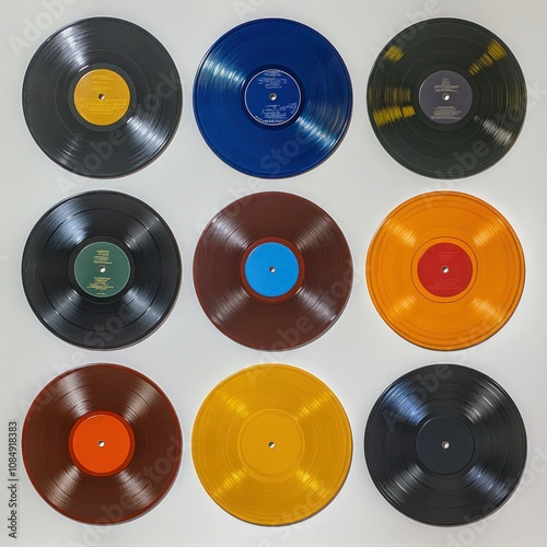 Assorted Vinyl Record Covers for Music Collectors and Enthusiasts - Creative Collection of Dummy Titles photo