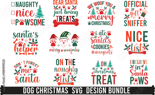 Christmas Dog Quotes SVG Bundle,Funny Christmas Svg Bundle,Dog Christmas Svg Bundle,Cat Christmas Svg Bundle, Christmas Pet Ornaments Bundle,