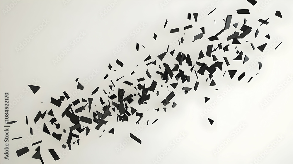 Abstract Background with Black Geometric Shapes Abstract Background with Black Geometric Shapes