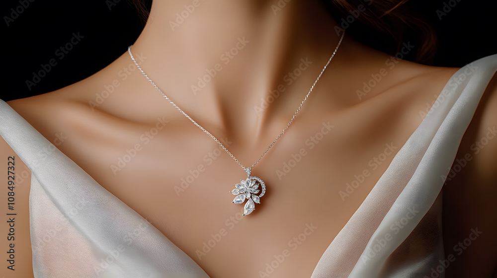 The beauty of diamonds and their luxury suit the beautiful scenery. For couples or ladies, look good and stylish. and space for writing text The beauty of diamonds and their luxury suit the beautiful scenery. For couples or ladies, look good and stylish. and space for writing text