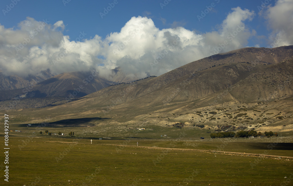 Fototapeta premium Grigoriev and Semenov gorge, is one of wonderful landscape in Kyrgyzstan which located in the Kungey Alatau mountain range