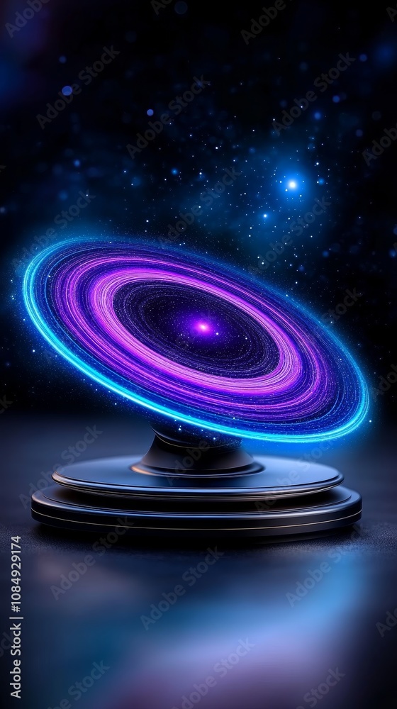 Cosmic Galaxy Nebula Space Universe Rings Abstract Background 3D Render Cosmic Galaxy Nebula Space Universe Rings Abstract Background 3D Render