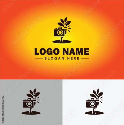 Media production icon Content creation Media development Production studio flat logo sign symbol editable vector