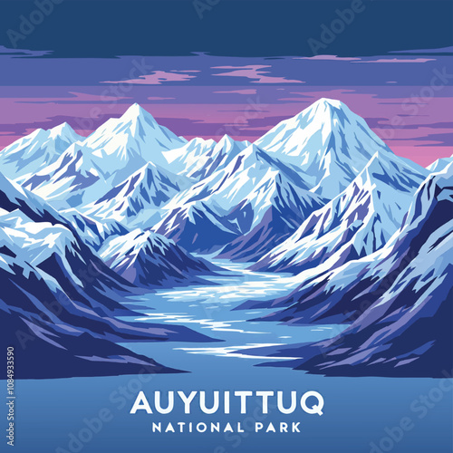 Auyuittuq - Arctic Peaks & Fjords in Twilight