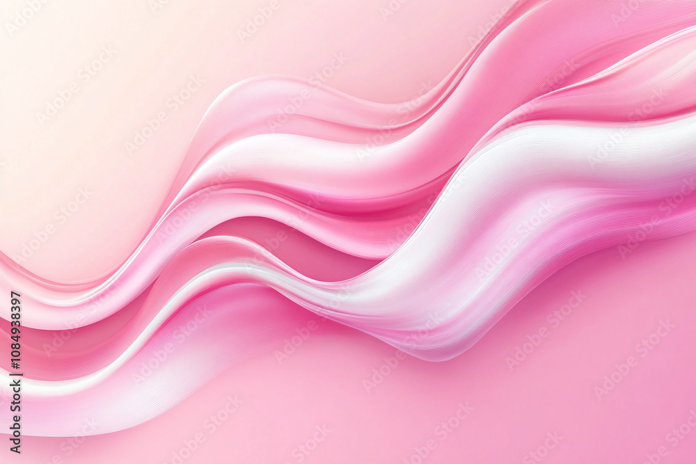 Soft Pink Fabric Waves with Silky Texture and Elegant Flowing Satin Design in Pastel Colors Soft Pink Fabric Waves with Silky Texture and Elegant Flowing Satin Design in Pastel Colors