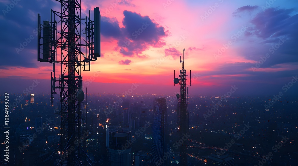 Fototapeta premium Telecommunication Advancements and Innovations