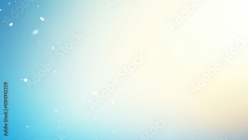 Abstract Gradient Background with Light Blue and White Colors, Grainy Texture, Soft Lighting, and Blank Space for Text