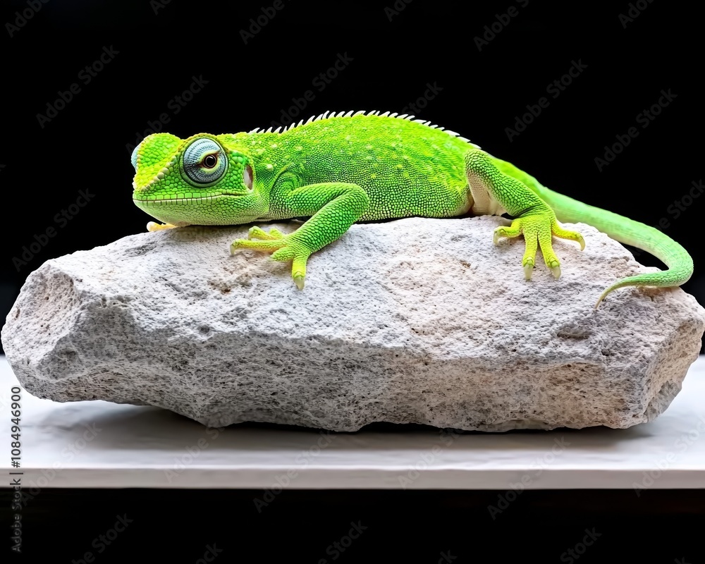 Fototapeta premium chameleon on a branch