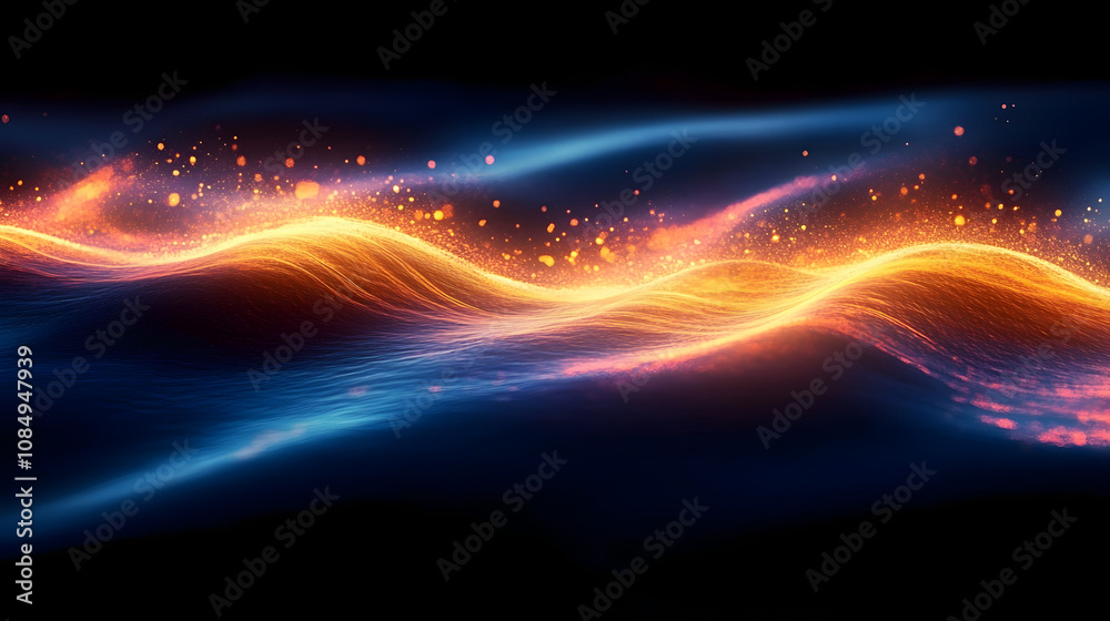 Abstract Glowing Waves