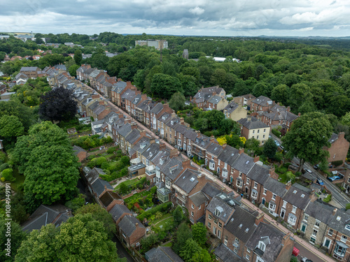 Obraz na płótnie Durham Housing - Durham, UK w salonie