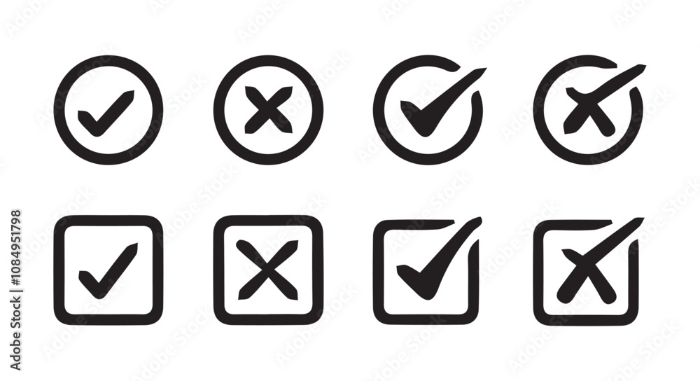 Check icon set.Check marks big collection. Tick icon. Check marks different shape, isolated.vector illustration eps 10 Check icon set.Check marks big collection. Tick icon. Check marks different shape, isolated.vector illustration eps 10