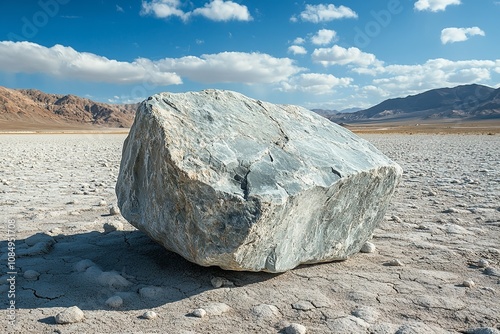 In an arid landscape, lithium-rich rock symbolizes. Generative Ai