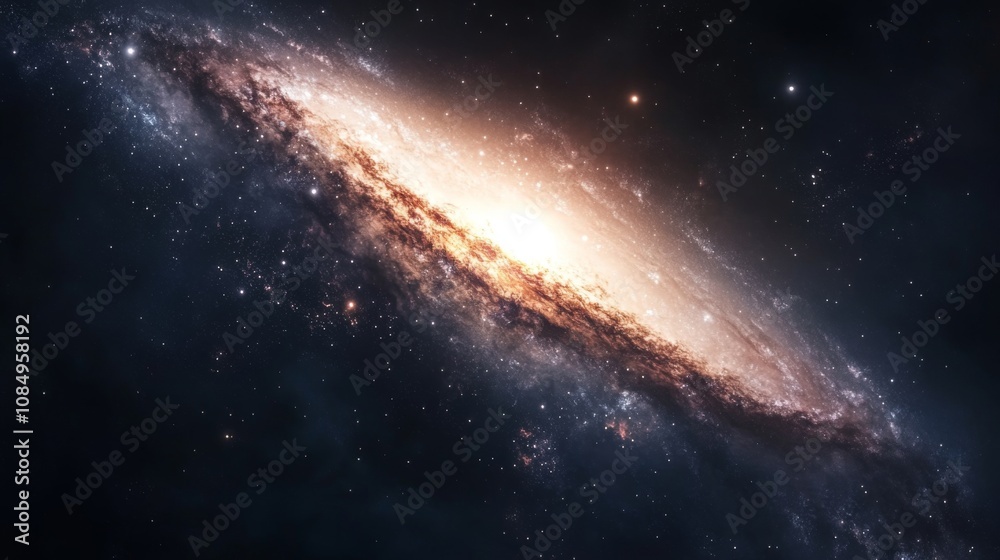 Awe-Inspiring Spiral Galaxy in Deep Space Awe-Inspiring Spiral Galaxy in Deep Space