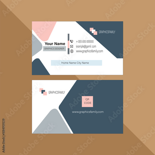 Modern business card design template