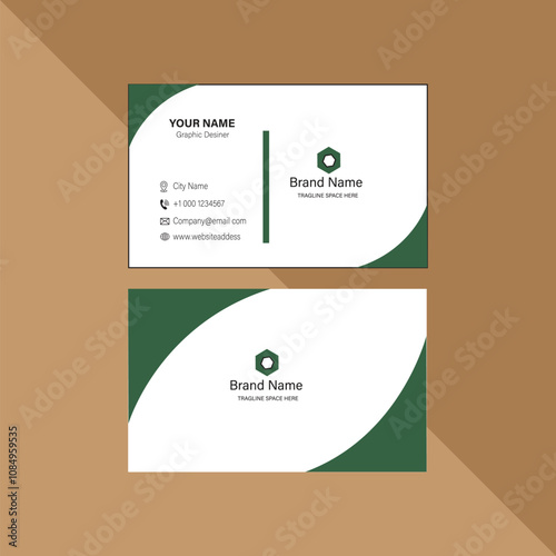 Modern business card design template