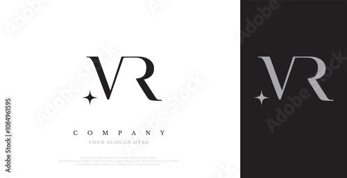 Initial MR Logo Design Vector 