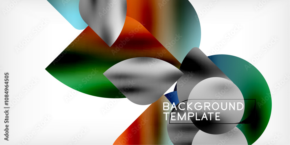 Bright circles with shadows abstract background Bright circles with shadows abstract background