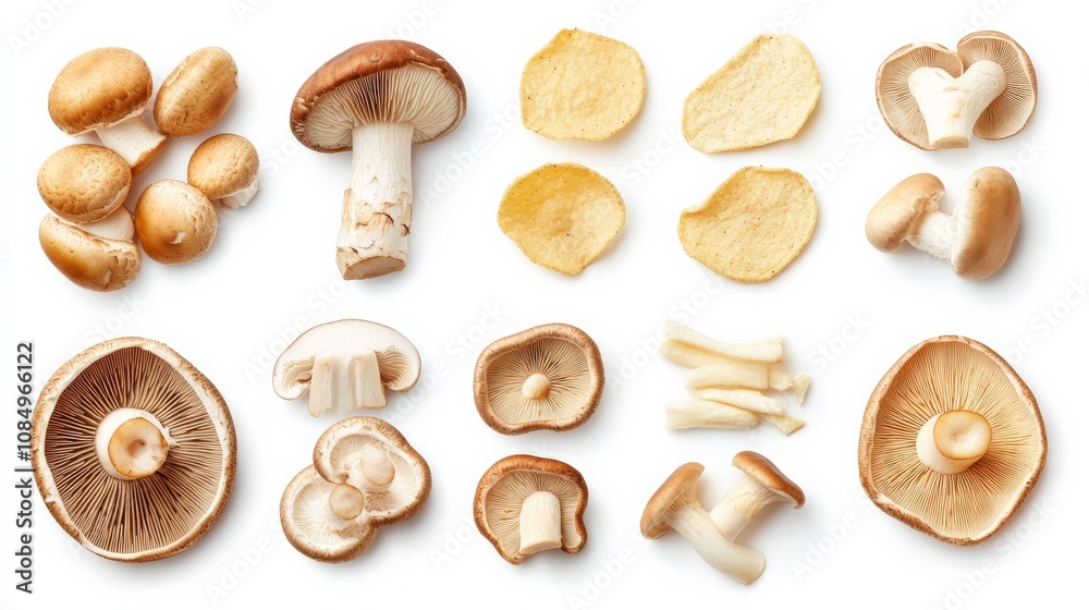 Creative Representation of Mushroom-Based Snacks Creative Representation of Mushroom-Based Snacks