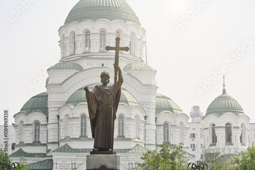 Sculpture of Prince Vladimir near the Cathedral