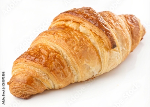 Croissant isolated on white background 