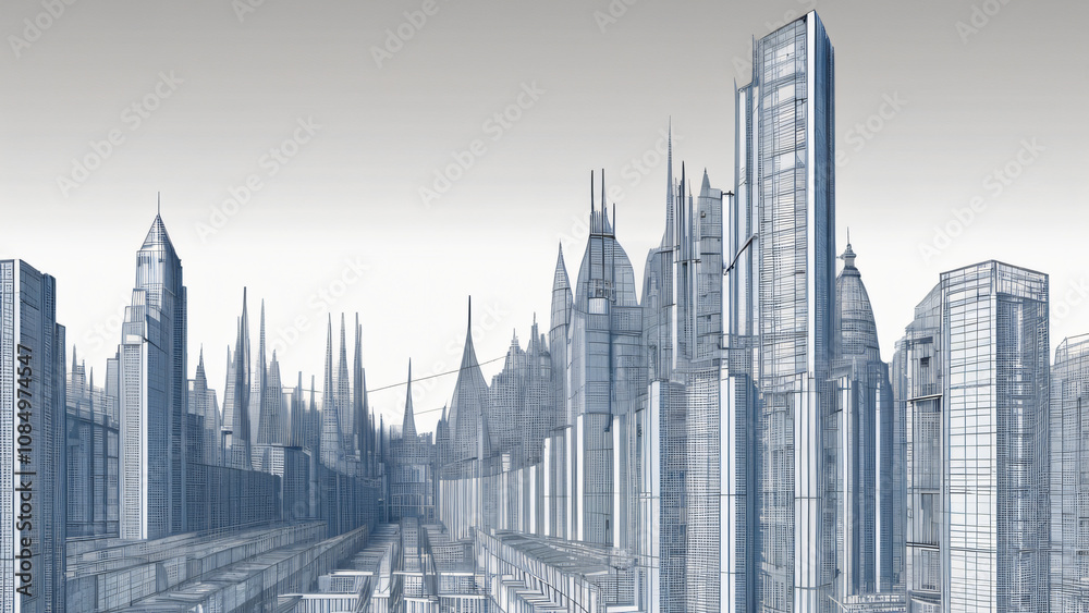 Naklejka premium abstract architectural background