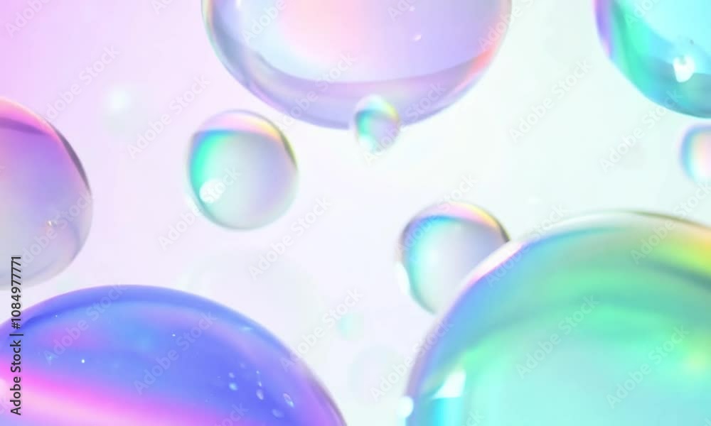 Abstract Pastel Bubbles Floating and Shimmering. Abstract Pastel Bubbles Floating and Shimmering.